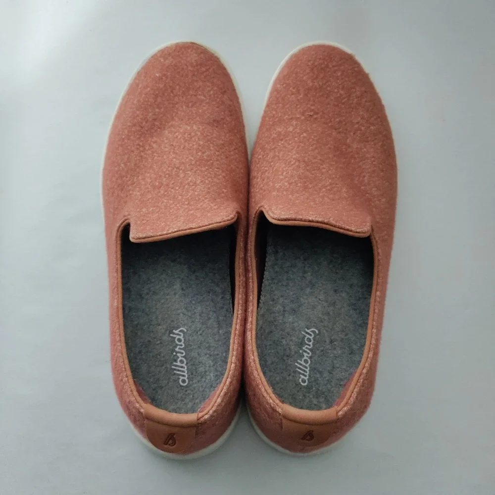 Allbirds Wool Loungers Terracotta Heathered Slip On Sneakers Womens 9